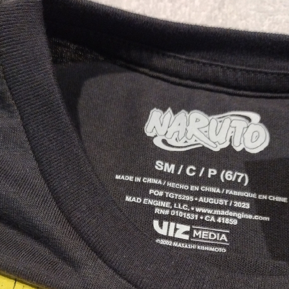 Naruto Gray and Orange Anime Tee - Picture 2 of 5